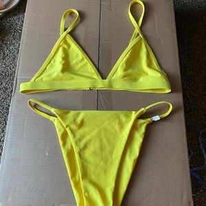 yellow bikini